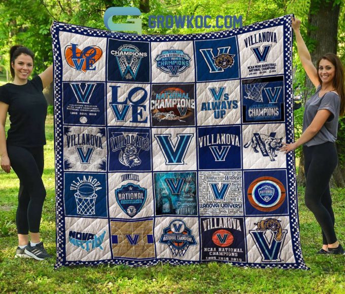 Villanova Wildcats Quilt Blanket For Fans Home Decor Gift 2