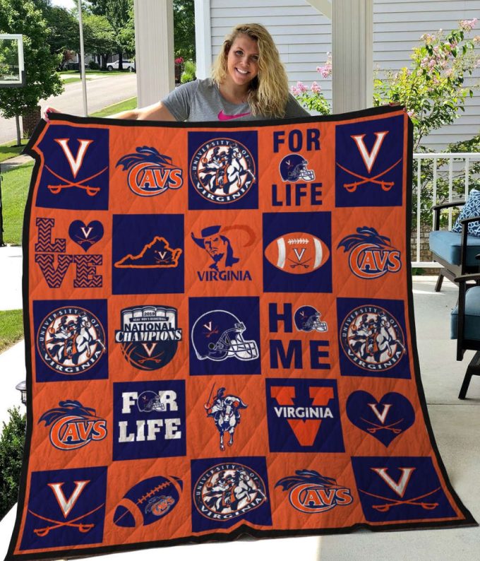 Virginia Cavalier Quilt Blanket For Fans Home Decor Gift 3D 2