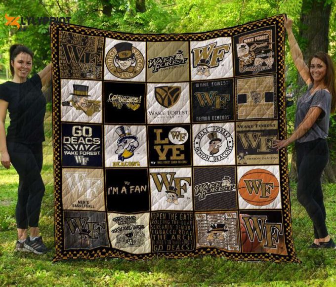 Wake Demon Deacons 3D Customized Quilt Blanket 1