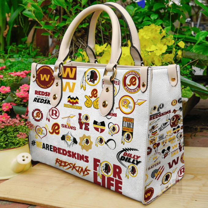 Stylish Washington Redskins Leather Hand Bag Gift For Women'S Day For Women S Day - Perfect Gift! 2