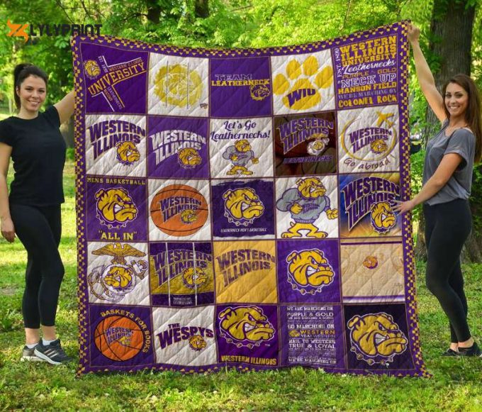 Western Illinois Leathernecks 3D Customized Quilt Blanket For Fans Home Decor Gift 1