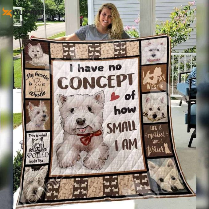 Westie Dog A Awesome 3D Customized Quilt 1