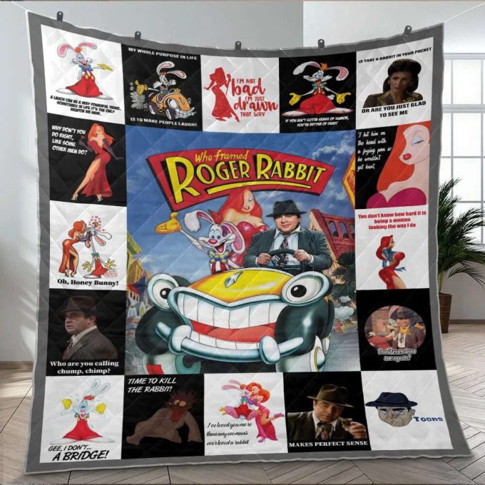 Who Framed Roger Rabbit Quilt Blanket For Fans Home Decor Gift 2