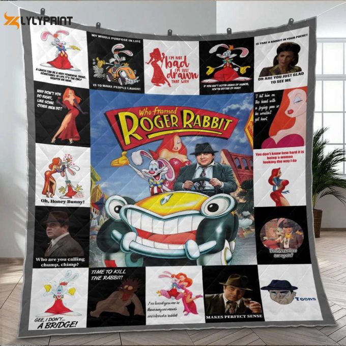 Who Framed Roger Rabbit Quilt Blanket For Fans Home Decor Gift 1