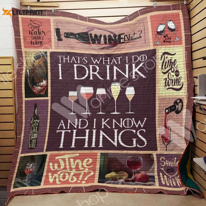 Wine Lover 3D Customized Quilt Blanket For Fans Home Decor Gift 1
