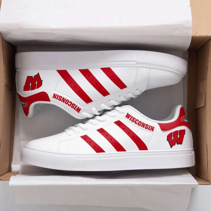 Wisconsin Badgers 3 Skate Shoes For Men Women Fans Gift 2