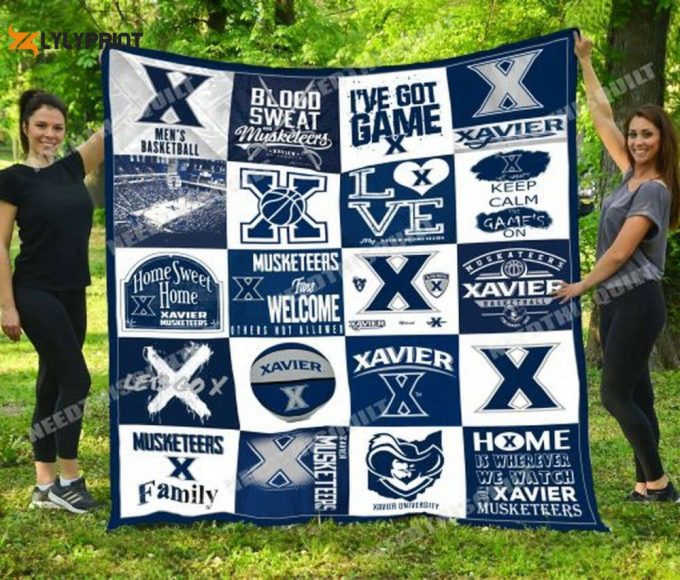 Xavier Musketeers 2 Quilt Blanket For Fans Home Decor Gift 1