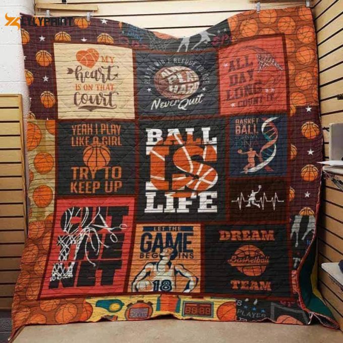 Yeahplay Likegirl Try To Keep Up Basketball 3D Customized Quilt 1