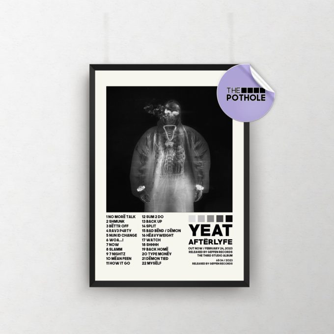 Yeat Posters / Afterlyfe Poster, Album Cover Poster, Poster Print Wall Art, Music Band Poster, Home Decor, Yeat, Hiphop Poster, Afterlyfe 2