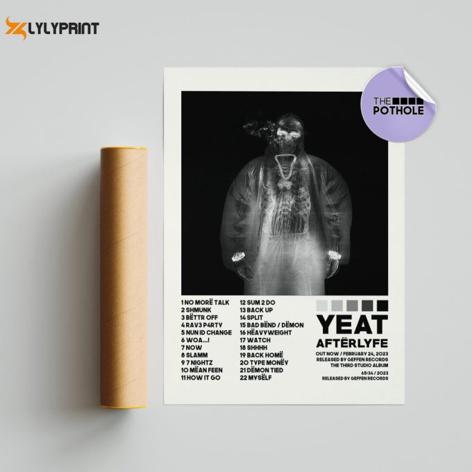 Yeat Posters / Afterlyfe Poster, Album Cover Poster, Poster Print Wall Art, Music Band Poster, Home Decor, Yeat, Hiphop Poster, Afterlyfe 1