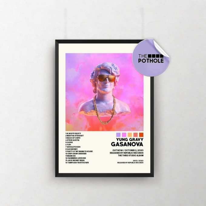 Yung Gravy Posters / Gasanova Poster / Yung Gravy, Gasanova, Album Cover Poster / Poster Print Wall Art / Custom Poster / Home Decor 2