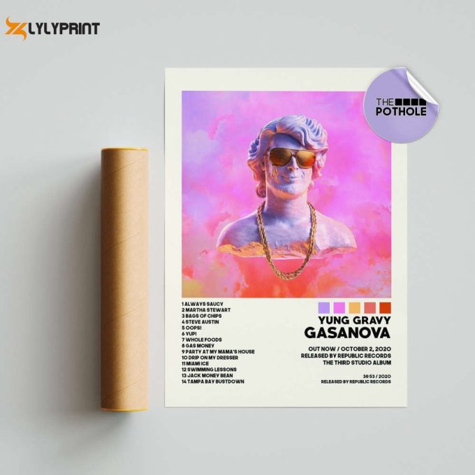 Yung Gravy Posters / Gasanova Poster / Yung Gravy, Gasanova, Album Cover Poster / Poster Print Wall Art / Custom Poster / Home Decor 1