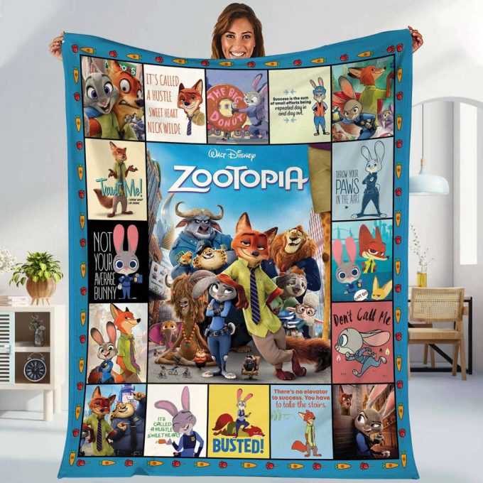 Zootopia 1 Quilt Blanket For Fans Home Decor Gift 2