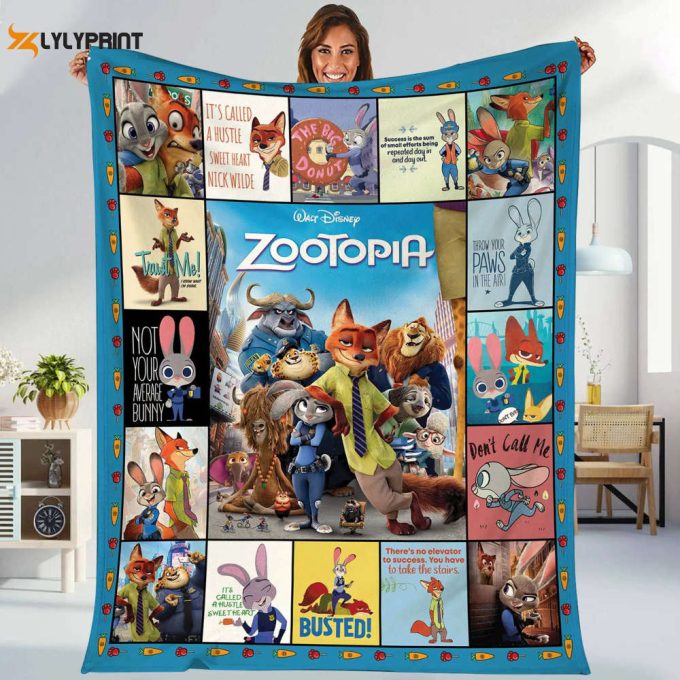 Zootopia 1 Quilt Blanket For Fans Home Decor Gift 1