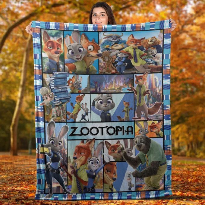 Zootopia Quilt Blanket For Fans Home Decor Gift 2