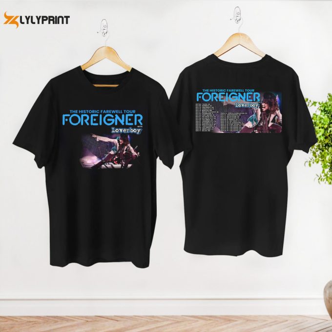 2024 The Histroric Farewell Tour Foreigner Shirt, Foreigner Band Merch, Foreigner Band Fan Shirt, Foreigner Rock Band Shirt, Foreigner Shirt 1