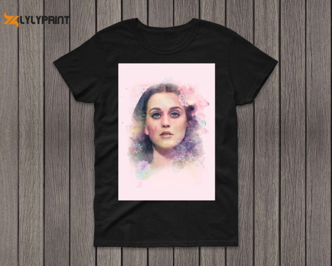 90S Graphic Tee, Katy Perry Vintage Shirt, Katy Perry Homage T-Shirt, Katy Perry Retro 90S Shirt, Katy Perry Monochrome Photography T-Shirt 1