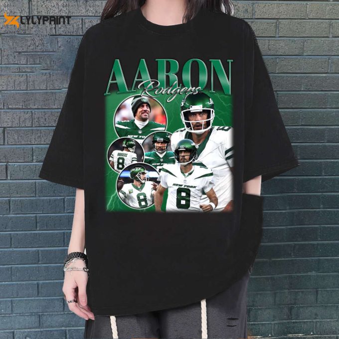 Aaron Rodgers Shirt, Aaron Rodgers T-Shirt, Aaron Rodgers Tees, Hip Hop Graphic Unisex Hoodie, Bootleg Retro 90'S Fans Gift, Trendy T-Shirt 1