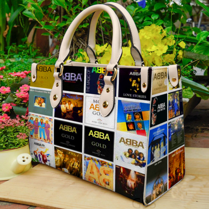 Abba Band 2 Leather Hand Bag Gift For Women'S Day Gift For Women S Day - Stylish And Practical G95 2