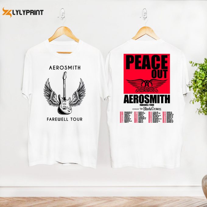 Aerosmith Band Farewell 2024 Tour Shirt, Aerosmith Shirt Fan Gifts, Graphic Aerosmith Band Shirt, Aerosmith Vintage Shirt, Rock Music Shirt 1
