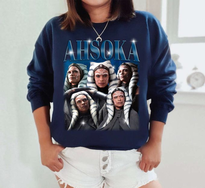 Ahsoka T-Shirt, Ahsoka Shirt, Ahsoka Tees, Ahsoka Hoodie, Hip Hop Graphic, Unisex Shirt, Bootleg Retro 90'S Fans Gift, Trendy Shirt 4