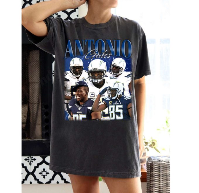 Antonio Gates T-Shirt: Perfect Christmas Gift For Football Lovers - Sports Tees &Amp; Sweaters 2