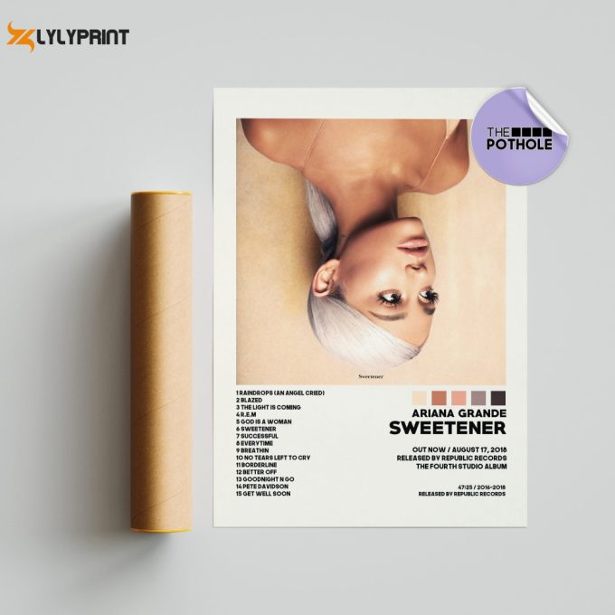 Ariana Grande Posters / Sweetener Poster / Album Cover Poster, Poster Print Wall Art, Custom Poster, Thank U Next, Dangerous Woman 1
