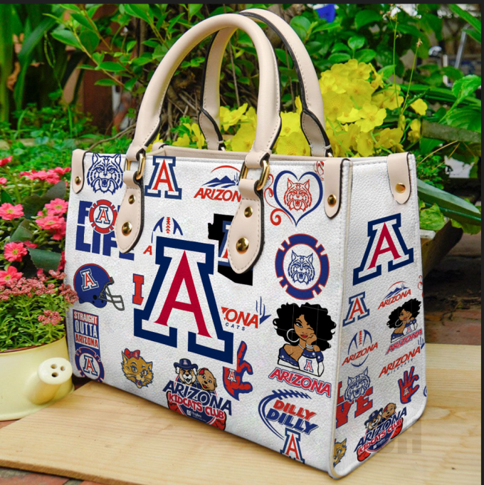 Arizona Wildcats Leather Handbag 2A 3