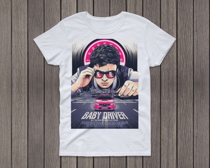 Baby Driver Movie T-Shirt, Baby Driver Movie, Baby Driver Youth, Baby Driver Tee, Movie Tees, Retro T-Shirt 2