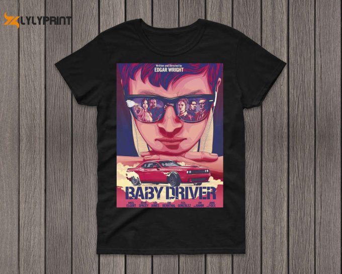 Baby Driver Movie T-Shirt, Baby Driver Movie, Baby Driver Youth, Baby Driver Tee, Movie Tees, Retro T-Shirt 1