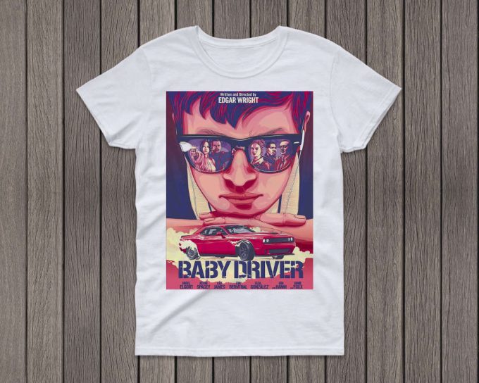 Baby Driver Movie T-Shirt, Baby Driver Movie, Baby Driver Youth, Baby Driver Tee, Movie Tees, Retro T-Shirt 2