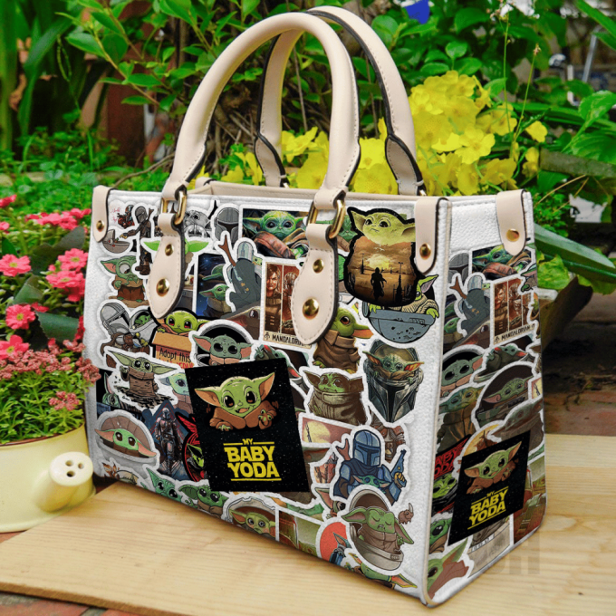 Stylish Baby Yoda Leather Hand Bag Gift For Women'S Day For Women S Day - Perfect Gift For Star Wars Fans! 2