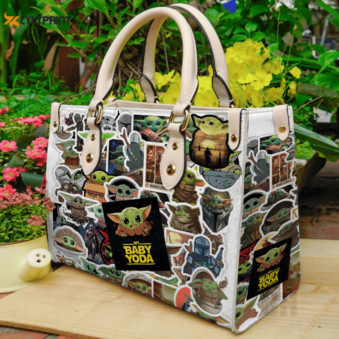 Stylish Baby Yoda Leather Hand Bag Gift For Women'S Day For Women S Day - Perfect Gift For Star Wars Fans! 1