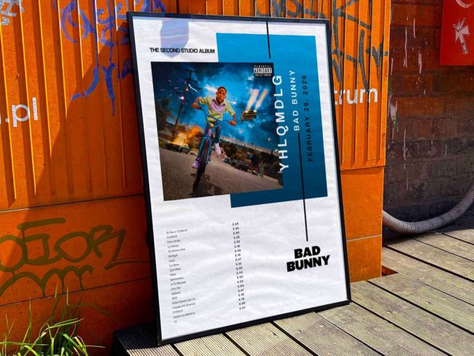 Bad Bunny &Quot;Yhlqmdlg&Quot; Album Cover Poster For Home Room Decor #3 3
