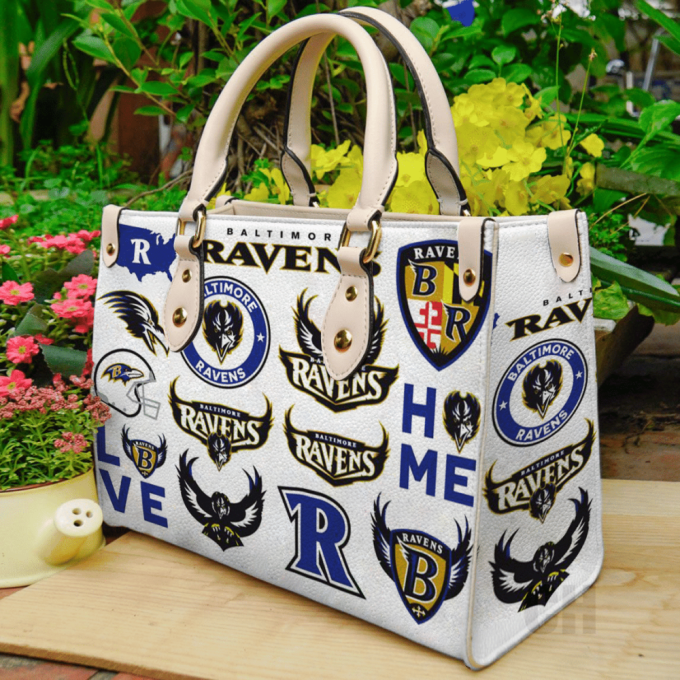 Baltimore Ravens Leather Hand Bag Gift For Women'S Day: Perfect Women S Day Gift 2