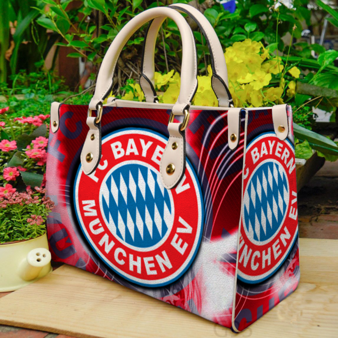 Bavarian Luxury: Bayern Munich Leather Hand Bag Gift For Women'S Day - Perfect Women S Day Gift G95 2