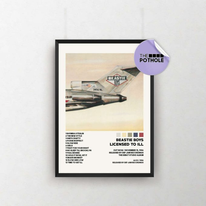 Beastie Boys Posters / Licensed To Ill Poster, Album Cover Poster, Print Wall Art, Poster, Home Decor, Beastie Boys, Licensed To Ill 2