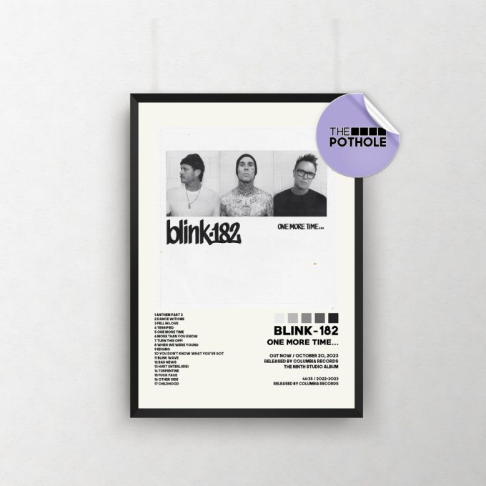 Blink-182 Posters / One More Time Poster / Album Cover Poster, Poster Print Wall Art, Custom Poster, One More Time, Blink 182 2