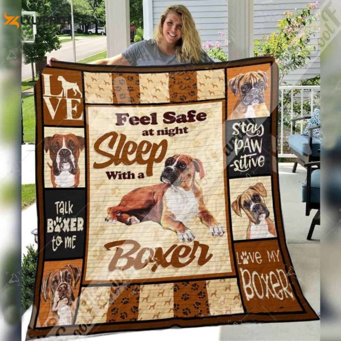 Boxer Dog Awesome 3D Customized Quilt 1