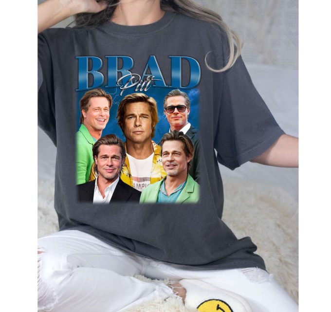 Brad Pitt T-Shirt, Brad Pitt Sweatshirt, Brad Pitt Shirt, Hip Hop Graphic, Unisex Shirt, Bootleg Retro 90'S Fans Gift, Trendy Shirt 2