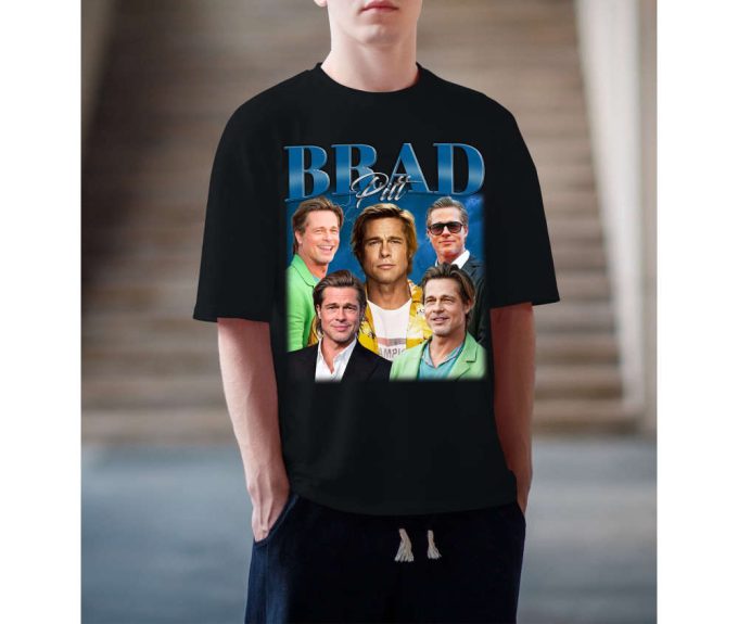 Brad Pitt T-Shirt, Brad Pitt Sweatshirt, Brad Pitt Shirt, Hip Hop Graphic, Unisex Shirt, Bootleg Retro 90'S Fans Gift, Trendy Shirt 3