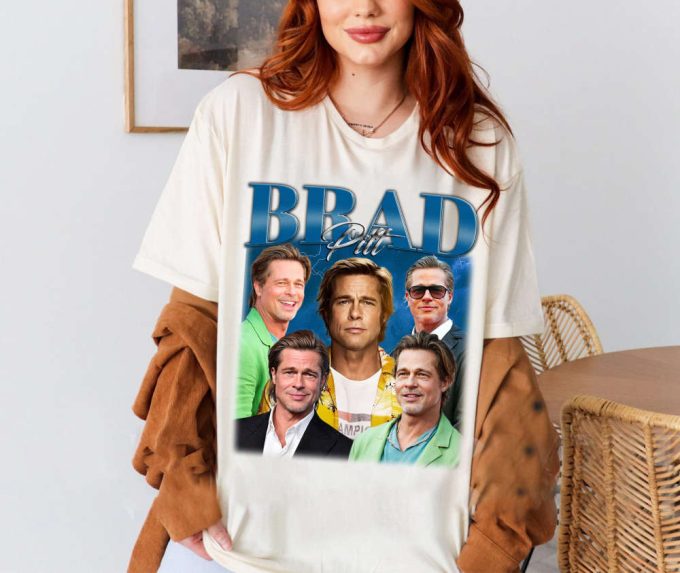 Brad Pitt T-Shirt, Brad Pitt Sweatshirt, Brad Pitt Shirt, Hip Hop Graphic, Unisex Shirt, Bootleg Retro 90'S Fans Gift, Trendy Shirt 4