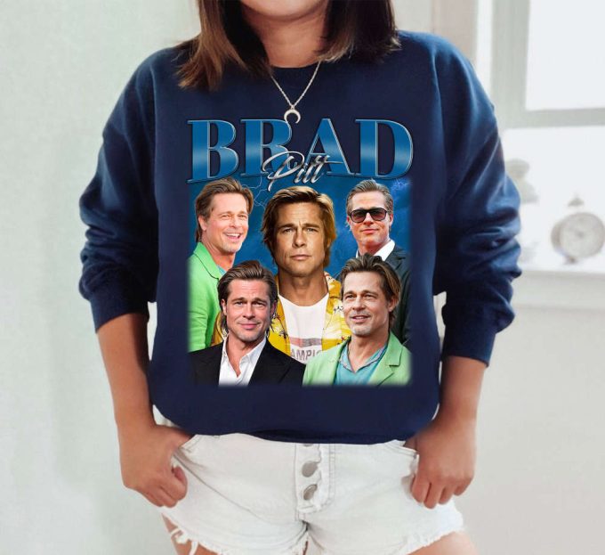 Brad Pitt T-Shirt, Brad Pitt Sweatshirt, Brad Pitt Shirt, Hip Hop Graphic, Unisex Shirt, Bootleg Retro 90'S Fans Gift, Trendy Shirt 5