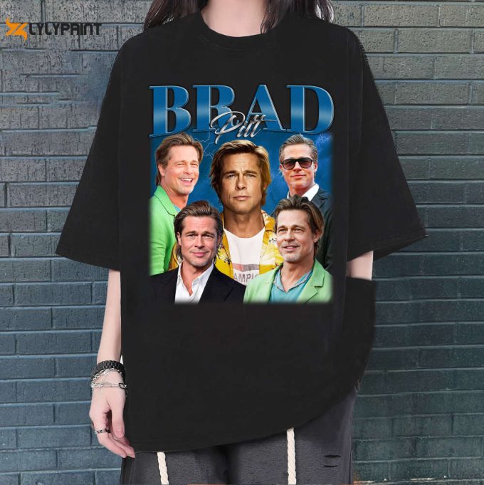 Brad Pitt T-Shirt, Brad Pitt Sweatshirt, Brad Pitt Shirt, Hip Hop Graphic, Unisex Shirt, Bootleg Retro 90'S Fans Gift, Trendy Shirt 1