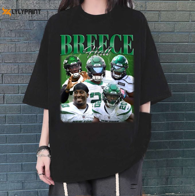 Breece Hall T-Shirt, Breece Hall Sweatshirt, Breece Hall Tees, Hip Hop Graphic, Unisex Shirt, Bootleg Retro 90'S Fans Gift, Trendy Shirt 1