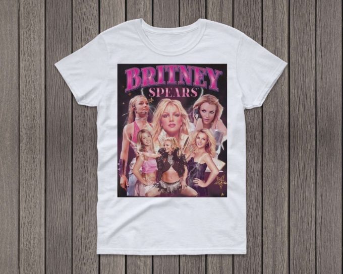 Britney Spears Vintage Washed T-Shirt,Princess Of Pop Homage Graphic Unisex Tee,Britney Spears Sweatshirt,Bootleg Retro 90'S Fans Tee Gift 2