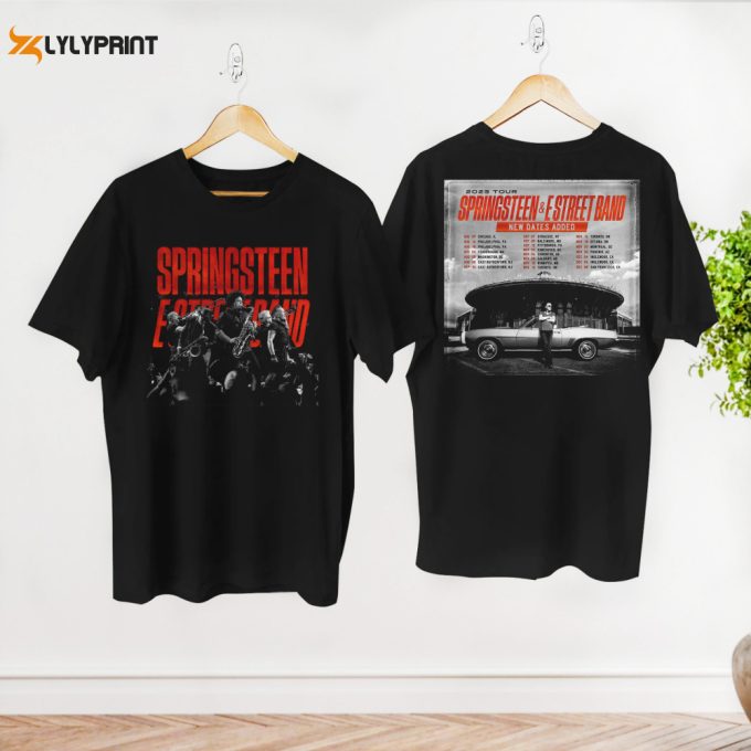 Bruce Springsteen And E Street 2024 Tour Shirt, E Street Band Shirt, Bruce Springsteen Fan Gift, Rock Tour 2024 Shirt, Bruce Springsteen Tee