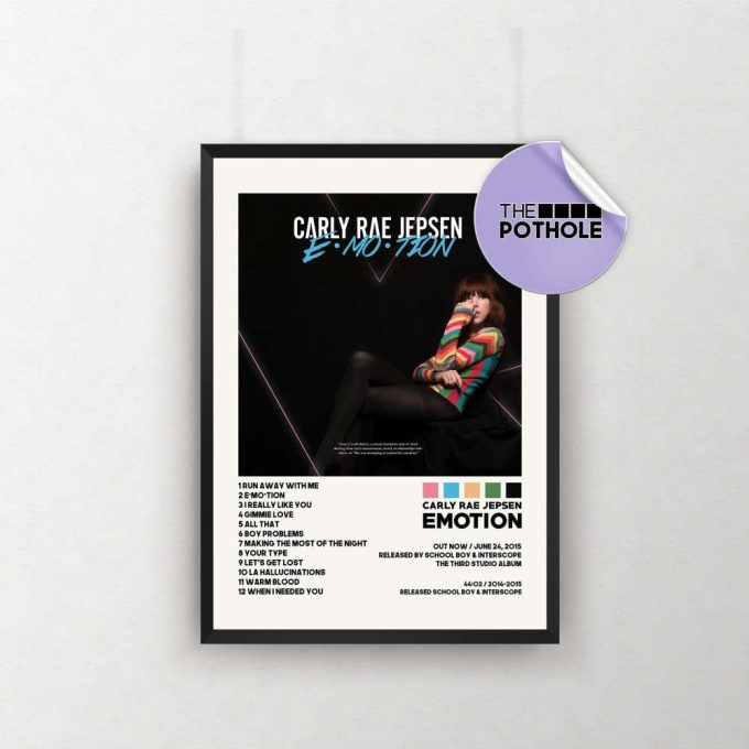 Carly Rae Jepsen Posters / Emotion Poster / Album Cover Poster, Poster Print Wall Art, Custom Poster, Home Decor, Carly Rae Jepsen, Emotion 2