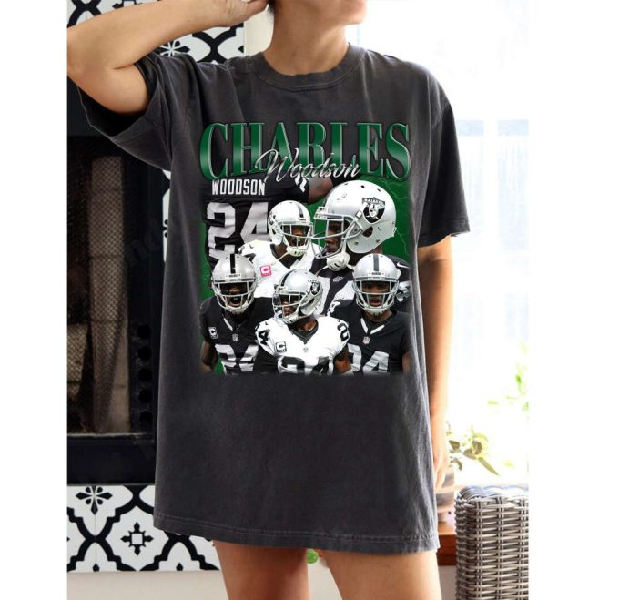 Shop Charles Woodson T-Shirt Shirt Tees &Amp; Sweater - Perfect Sport Gift For Him 2