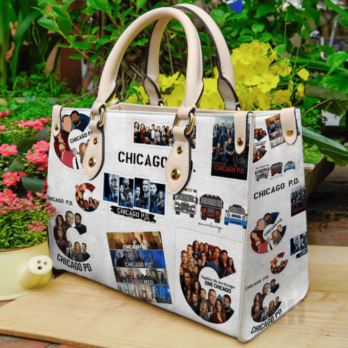 Stylish Chicago Pd Leather Hand Bag Gift For Women'S Day Gift For Women S Day - Shop Now! 2